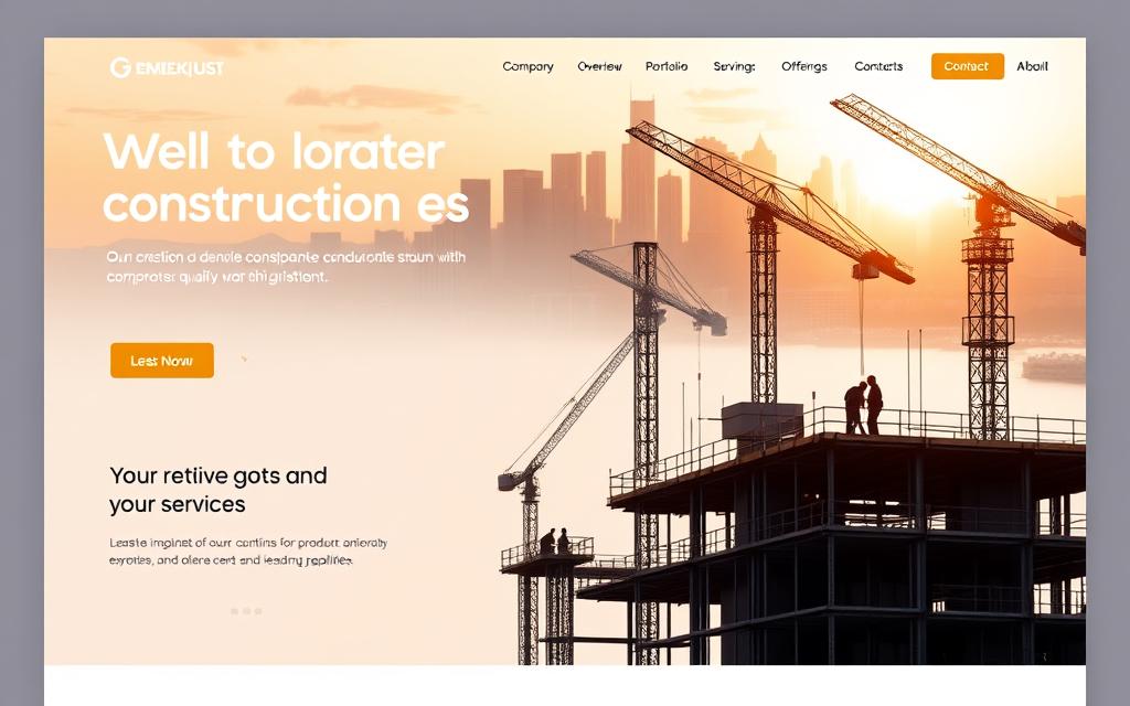 Strona internetowa dla firmy budowlanej