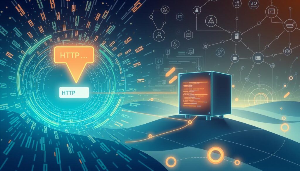 HTTP request and response process