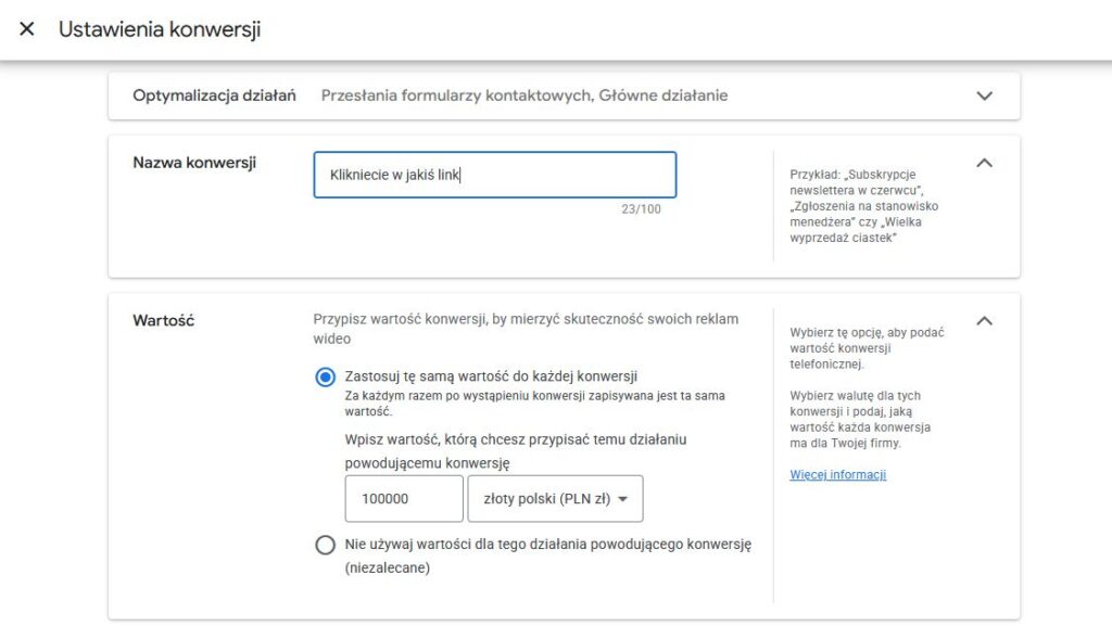Konwersja Google Ads